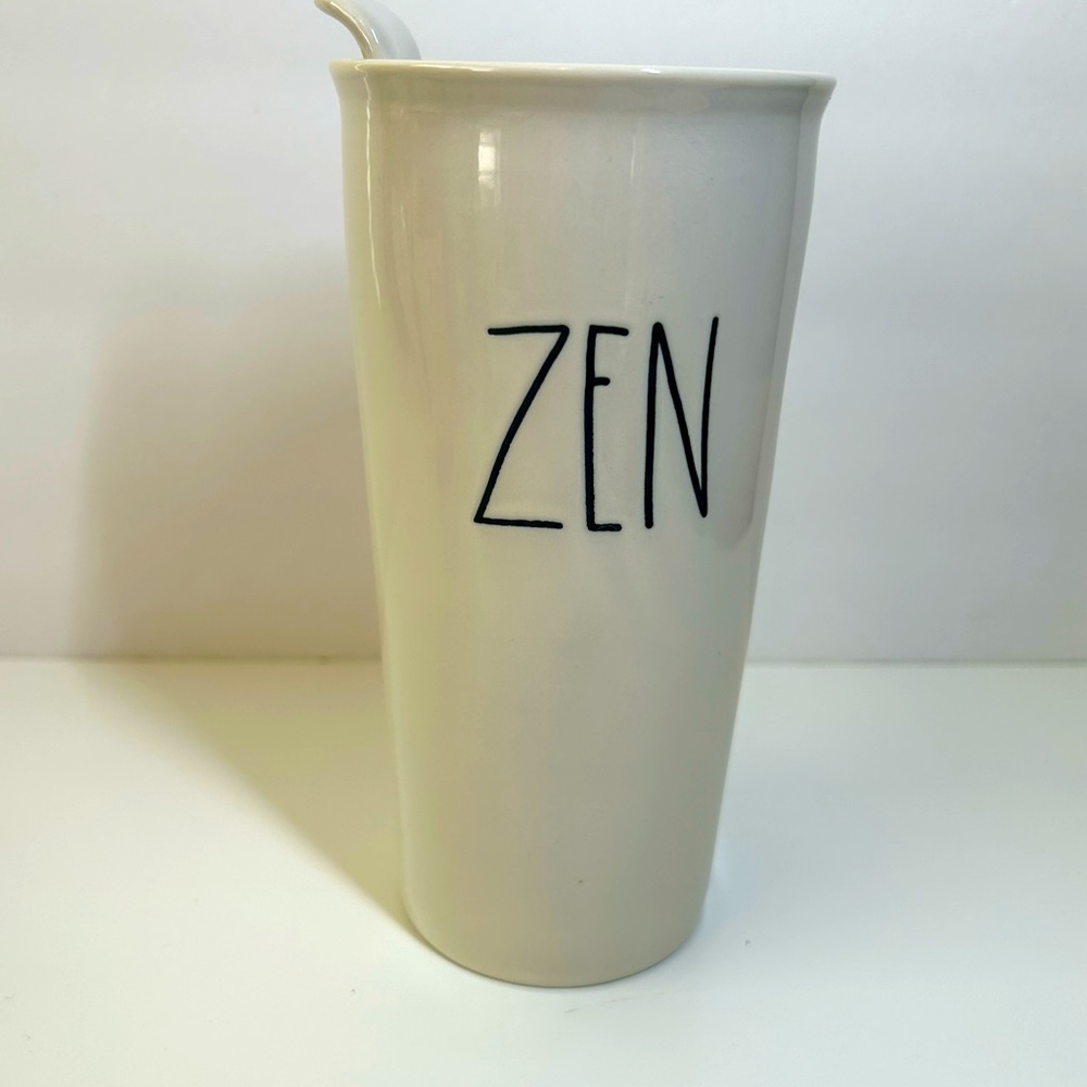 Rae Dunn Zen Ceramic Travel Mug